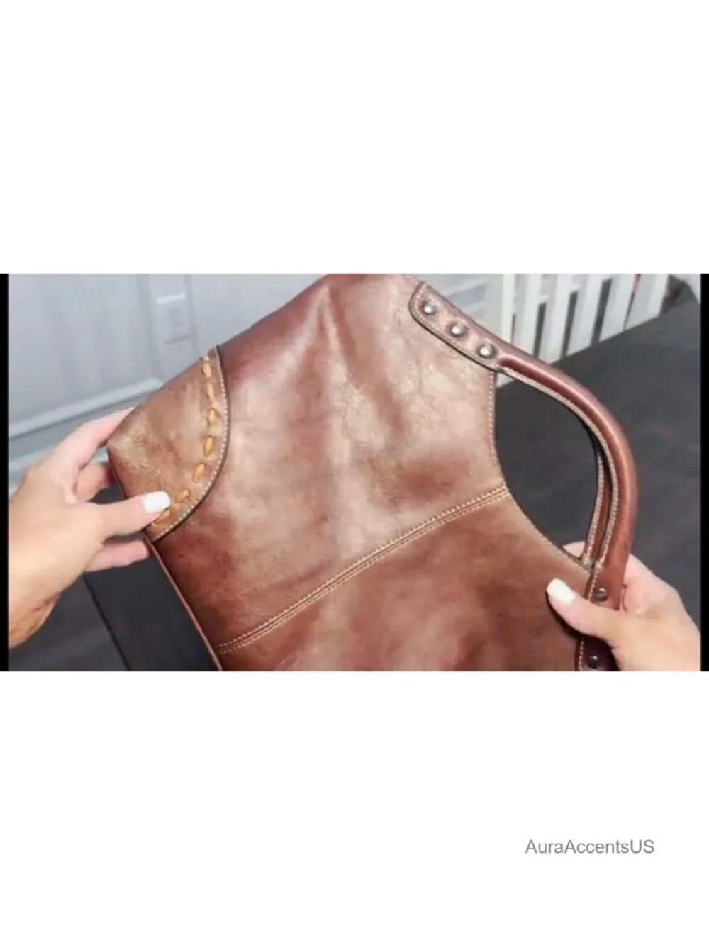 Genuine Leather Satchel Handbag Crossbody Shoulder Bag Top Handle Purse Women